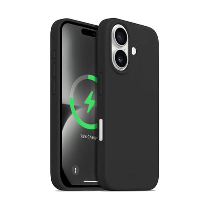 Crong Spalvotas Magnetinis MagSafe Dėklas, skirtas iPhone 16 Plus (juodas)