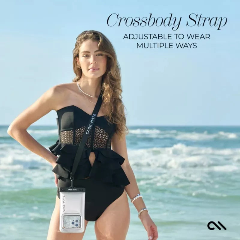 Case-Mate vandeniui atsparus plūduriuojantis dėklas – vandeniui atsparus išmaniojo telefono dėklas (sidabrinis chromas)