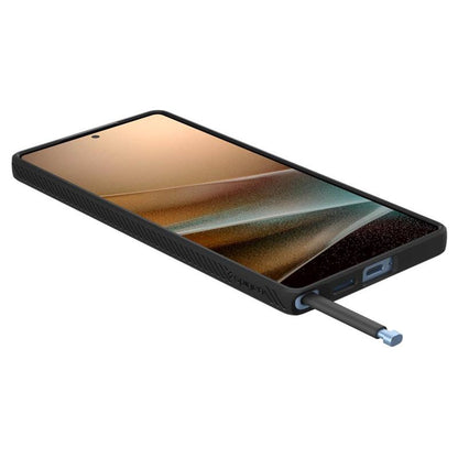 Spigen Liquid Air – dėklas, skirtas „Samsung Galaxy S25 Ultra“ (matinė juoda)