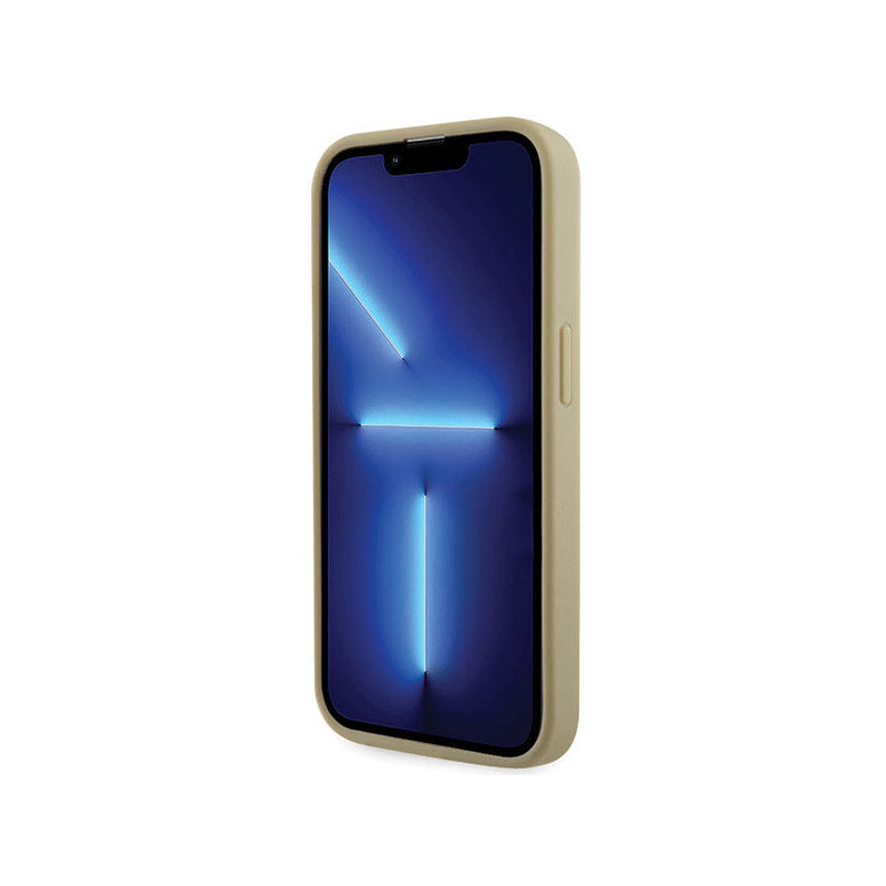 Guess Rhinestone Triangle – dėklas, skirtas „iPhone 14 Pro“ (auksinis)