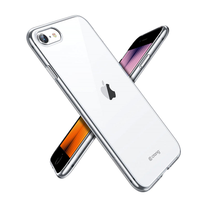 Crong Crystal Slim Cover – apsauginis dėklas SE 2020 / iPhone 8 / 7 (skaidrus)