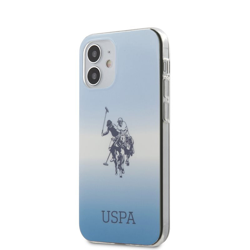 US Polo Assn Dh & Logo Gradient – „iPhone 12 Mini“ dėklas (mėlynas)