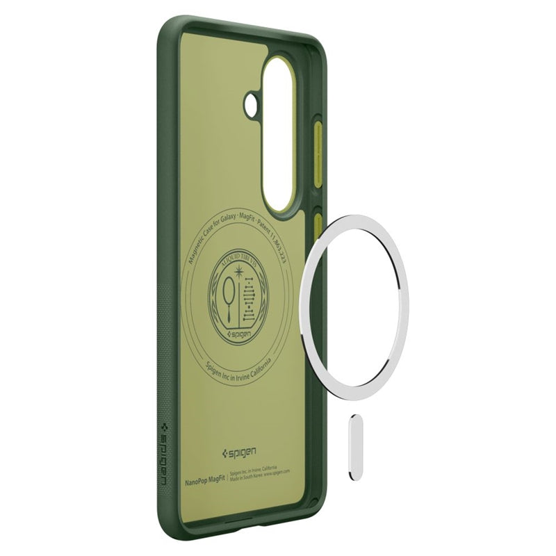 Spigen Nano Pop Mag MagSafe dėklas, skirtas Samsung Galaxy S26 (Avo Green)