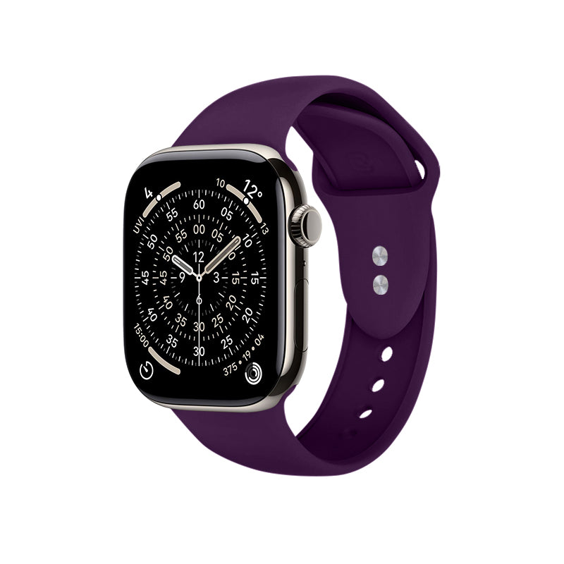Crong Liquid - dirželis skirtas Apple Watch 44/45/46/49 mm (slyvų spalvos)