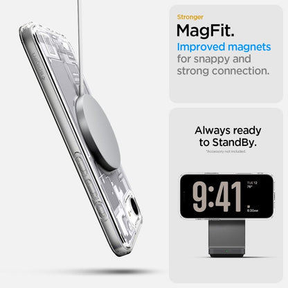 Spigen Ultra Hybrid Mag MagSafe - dėklas iPhone 17e / 16e (Zero One White)