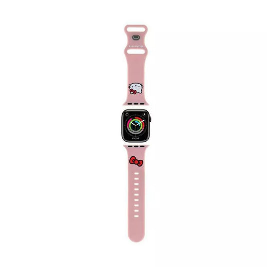 „Hello Kitty“ silikoninis apyrankė „Kitty Head“ – „Apple Watch“ 42/44/45/49 mm (rožinė)