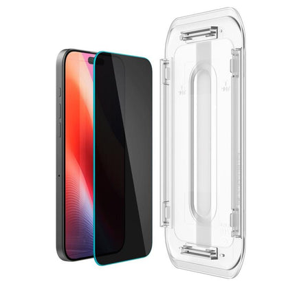SPIGEN Glas.TR "EZ FIT" privatumo stiklas, 2 vnt., skirtas iPhone 16 Pro / 17 / 17 Pro