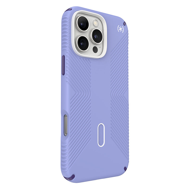 Speck Presidio2 Grip ClickLock & MagSafe – dėklas iPhone 16 Pro Max (Future Lavender / Cassis Purple / White)