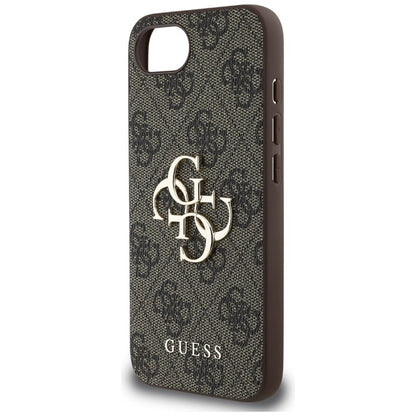 Guess 4G Big Logo – dėklas iPhone 16e (rudas)