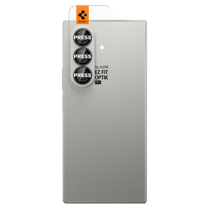 Spigen Optik Pro HD GLAS.TR EZ Fit fotoaparato apsauga 2 vnt. – lęšių apsauga, skirta „Samsung Galaxy Z Fold 7“ (2 vnt.) (juoda)