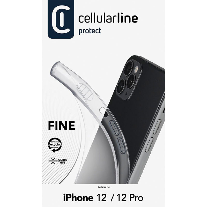 Cellularline Fine – „iPhone 12“ / „iPhone 12 Pro“ dėklas (permatomas)