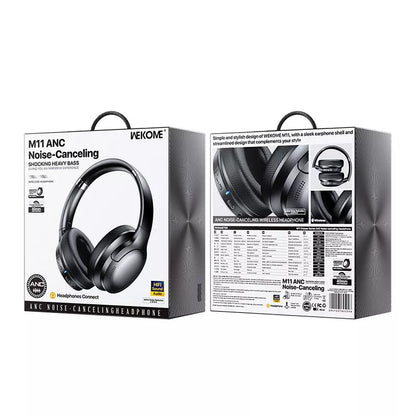 WEKOME M11 Enjoyer serija – belospalvės bevielės ausinės ant ausies su „Bluetooth V5.3 ANC“ technologija