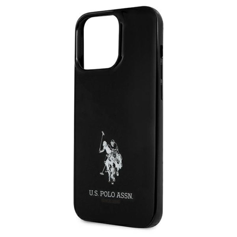 US Polo Assn Horses Logo – dėklas, skirtas iPhone 13 Pro (juodas)