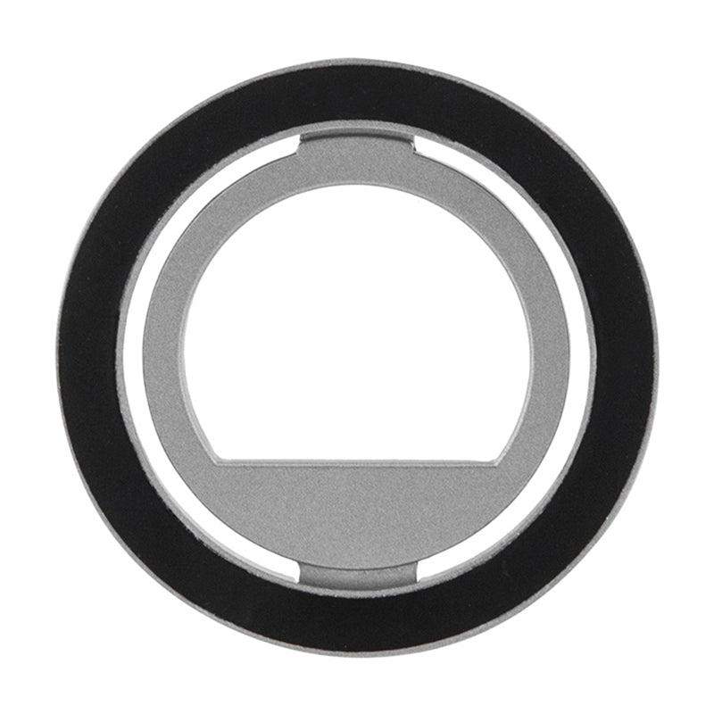 Guess MagSafe žiedo stovas su cirkoniais – magnetinis telefono laikiklis su stovo funkcija (sidabrinis)