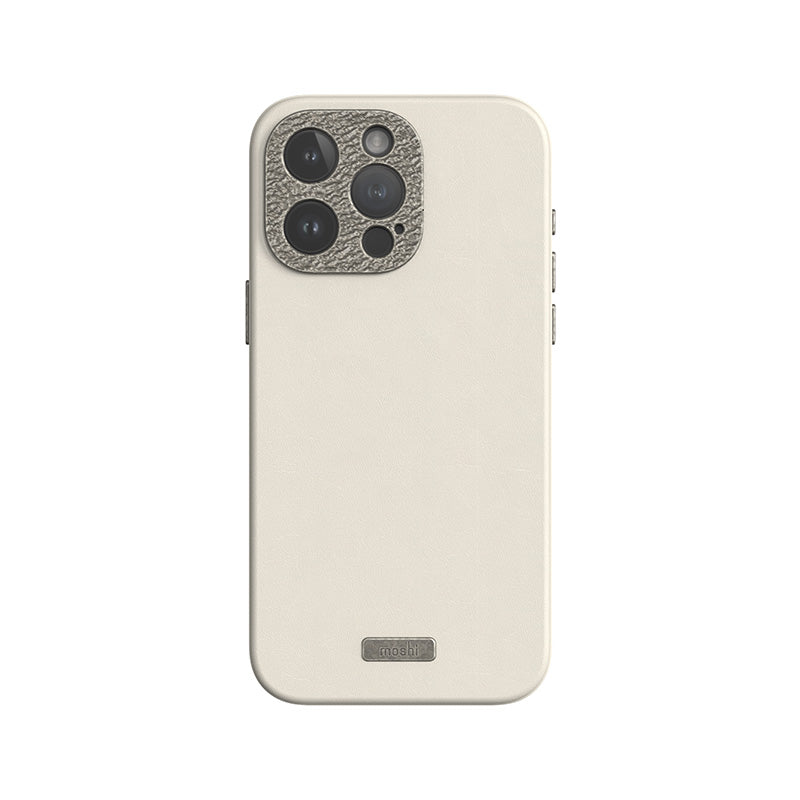 Moshi Napa MagSafe – odos dėklas skirtas iPhone 15 Pro (Eggnog White)