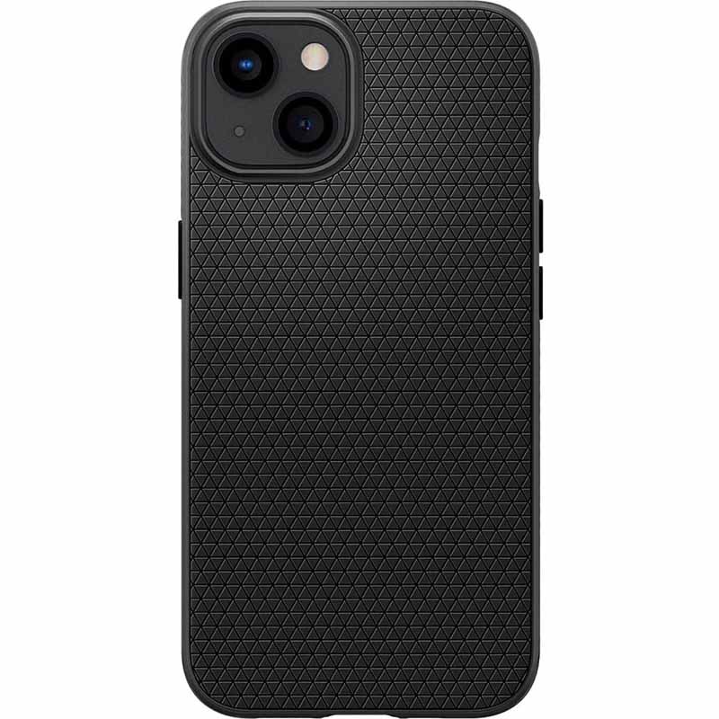 Spigen Liquid Air – dėklas, skirtas „iPhone 13 Mini“ (juodas)