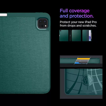 Spigen Urban Fit – dėklas skirtas iPad Pro 13" (M4, 2024) (Vidurnakčio žalia)