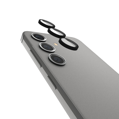 Case-Mate Aluminum Ring Lens Protector - Apsauginis stiklas Samsung Galaxy S24 kameros lęšiui (juodas)