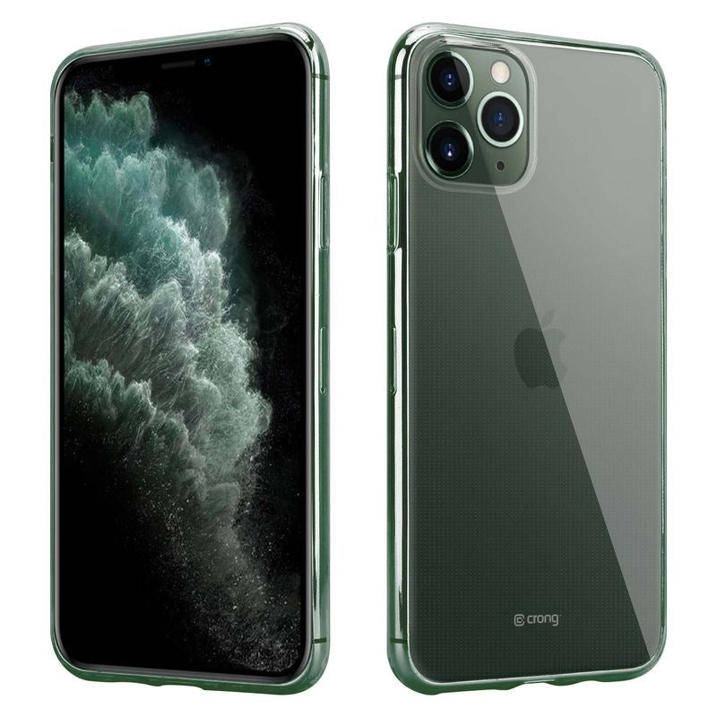 Crong Crystal Slim Cover – Lankstus dėklas, skirtas „iPhone 11 Pro“ (skaidrus)