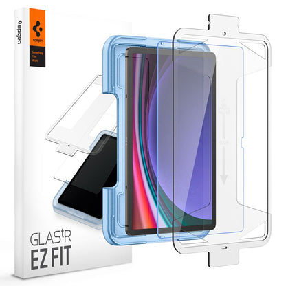 Spigen GLAS.TR EZ FIT - Grūdintas stiklas, skirta Samsung Galaxy Tab S9 11" / S9 FE / S10 FE / S10 Lite 10.9" X710 / X716B / X510 / X516B / X520 / X526 / X400 / X406B
