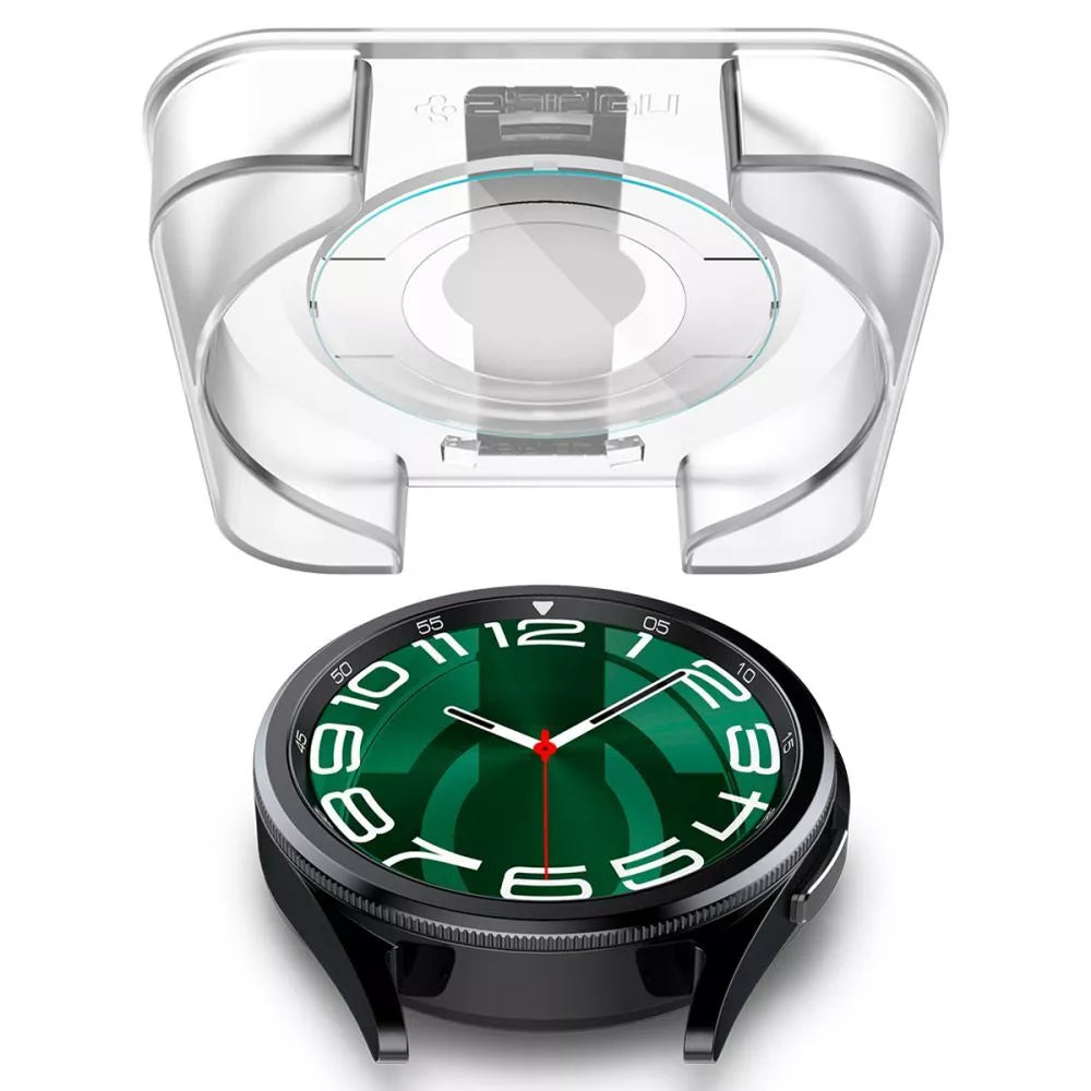Spigen GLAS.TR EZ FIT 2 vnt. – grūdintas stiklas skirtas Samsung Galaxy Watch 6 Classic 47 mm (2 vnt.)
