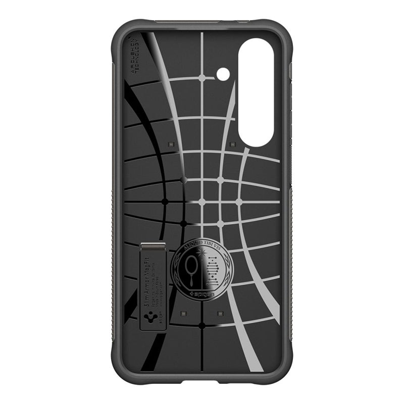 Spigen Slim Armor Mag MagSafe dėklas, skirtas Samsung Galaxy S25 FE (Gunmetal)