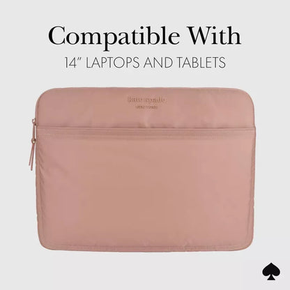 Kate Spade New York pūsto audinio dėklas – MacBook Pro 14" / Nešiojamojo kompiuterio 14" dėklas (Madison Rouge Nailonas)
