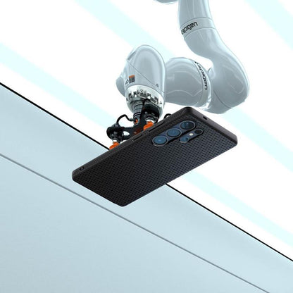 Spigen Liquid Air – dėklas, skirtas „Samsung Galaxy S25 Ultra“ (matinė juoda)