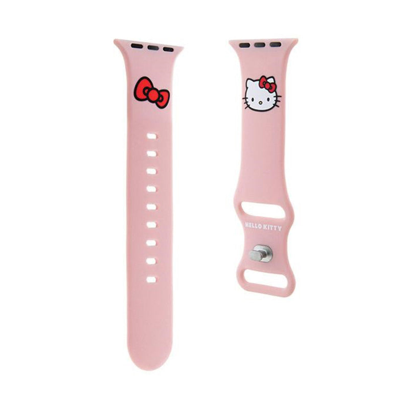 „Hello Kitty“ silikoninis apyrankė „Kitty Head“ – „Apple Watch“ 42/44/45/49 mm (rožinė)