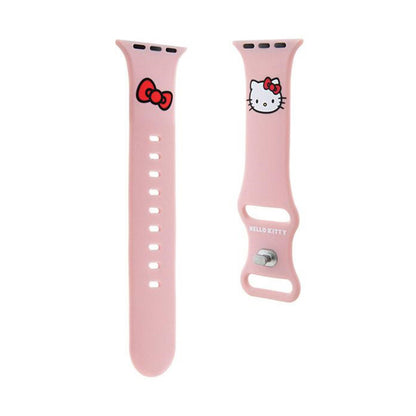 „Hello Kitty“ silikoninis apyrankė „Kitty Head“ – „Apple Watch“ 42/44/45/49 mm (rožinė)