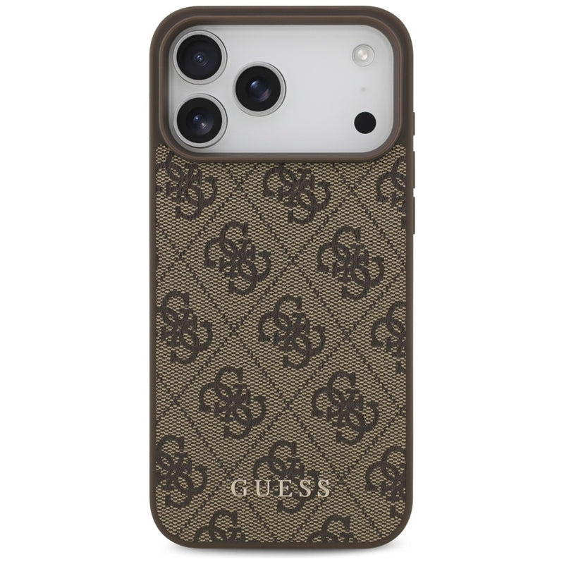 Guess 4G Classic - Dėklas iPhone 17 Pro Max (rudas)