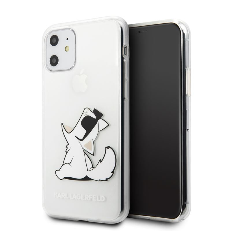 Karl Lagerfeld Choupette Fun – dėklas, skirtas iPhone 11 (skaidrus)