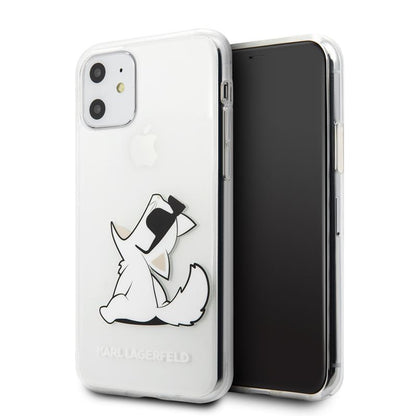 Karl Lagerfeld Choupette Fun – dėklas, skirtas iPhone 11 (skaidrus)