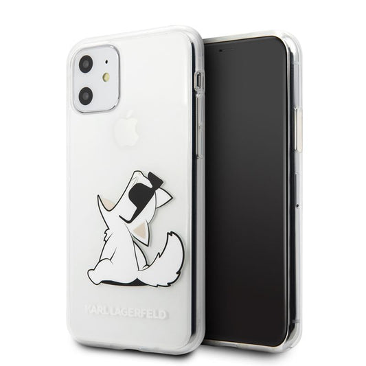 Karl Lagerfeld Choupette Fun – dėklas, skirtas iPhone 11 (skaidrus)