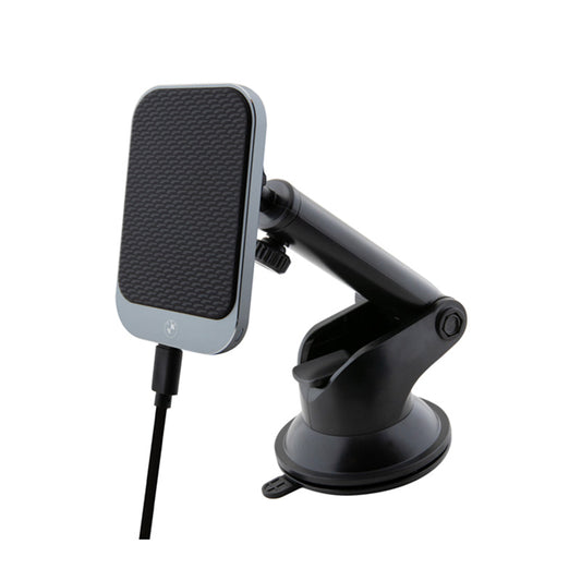 BMW MagSafe Signature Edition - Magnetinis automobilinis laikiklis su 15W belaidžiu įkrovimu (juodas)