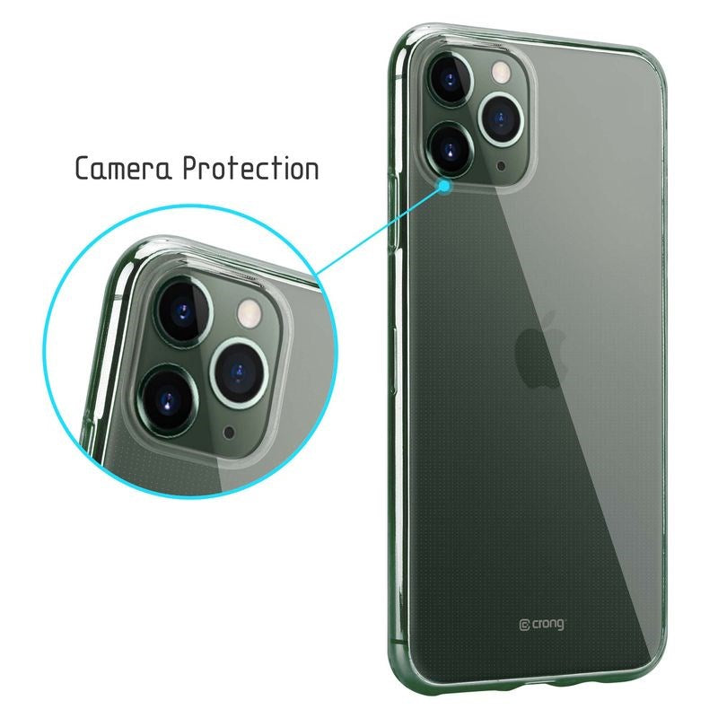 Crong Crystal Slim Cover – Lankstus dėklas, skirtas „iPhone 11 Pro“ (skaidrus)