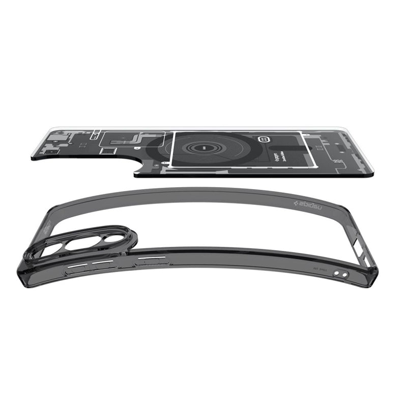 Spigen Ultra Hybrid Mag MagSafe – dėklas, skirtas Samsung Galaxy S25 Edge (Zero One Black)