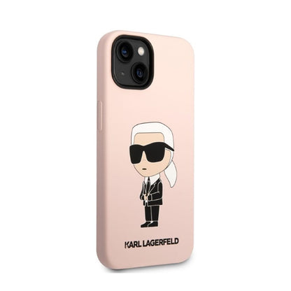 Karl Lagerfeld Silicone NFT Ikonik MagSafe – dėklas, skirtas „iPhone 14 Plus“ (rožinis)
