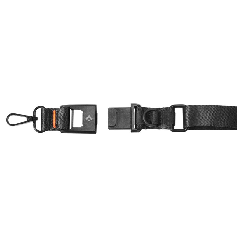 Spigen DA30M Dirželis Per Petį Crossbody – Universalus telefono dirželis / raištis (juodas)