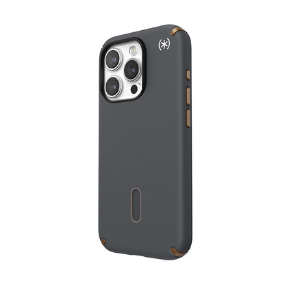 Speck Presidio2 Pro ClickLock & MagSafe - iPhone 15 Pro dėklas (Anglies pilkumo / Vėsios bronzos)