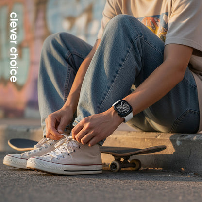 Crong Liquid – Dirželis skirtas Apple Watch 38/40/41/42 mm (baltas)