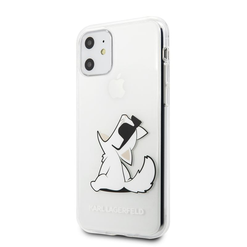 Karl Lagerfeld Choupette Fun – dėklas, skirtas iPhone 11 (skaidrus)