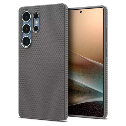 Spigen Liquid Air - Dėklas, skirtas „Samsung Galaxy S25 Ultra“ (marmuro pilka)