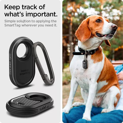 Spigen Rugged Armor – dėklas, skirtas „Samsung Galaxy SmartTag 2“ (juodas)