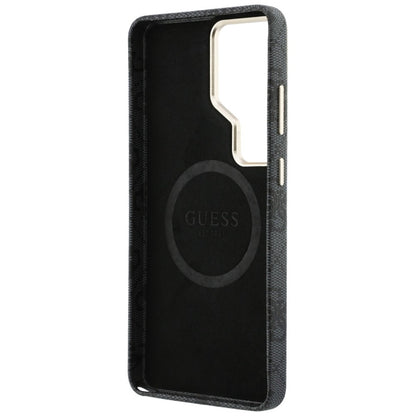 Guess 4G Script MagSafe dėklas - Samsung Galaxy S26 Ultra (juodas)