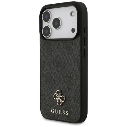 Guess 4G Small 4G ir „Classic MagSafe“ dėklas „iPhone 17 Pro“ (juodas)