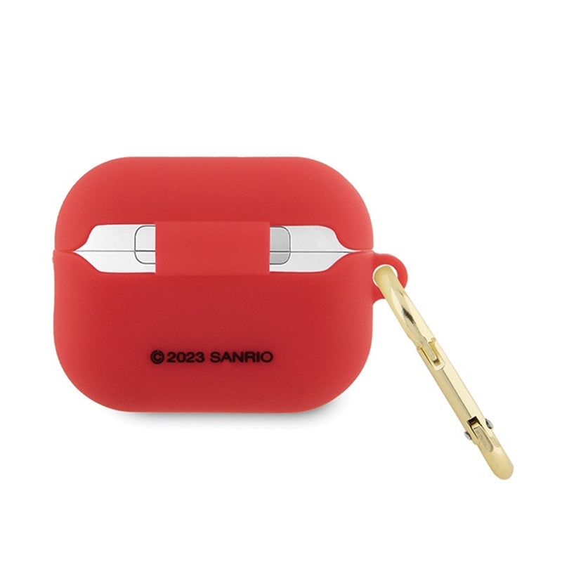 Hello Kitty silikoninis 3D „Kitty“ galvos dėklas, skirtas „AirPods Pro 2“ (fuksija)