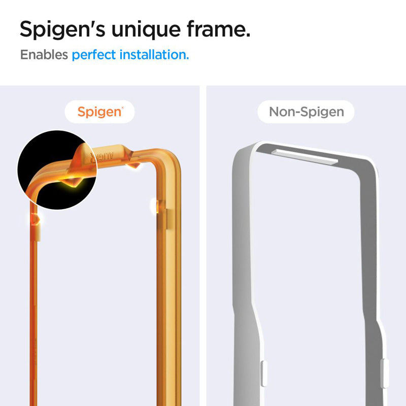 Spigen Alm Glas.TR 2 vnt. - Grūdintas stiklas skirtas Google Pixel 8A (Skaidrus)