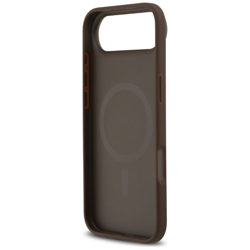 Guess 4G Circle Classic Logo MagSafe – Dėklas iPhone Air (Ruda)