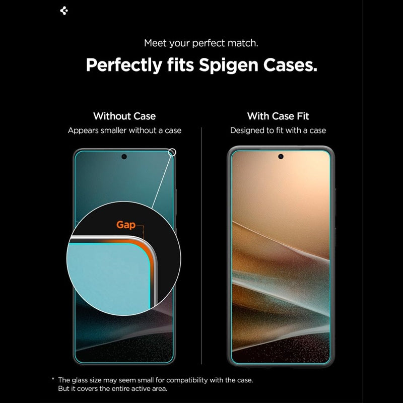 Spigen GLAS.TR EZ Fit Pro AC HD – Grūdintas stiklas, skirtas Samsung Galaxy S26